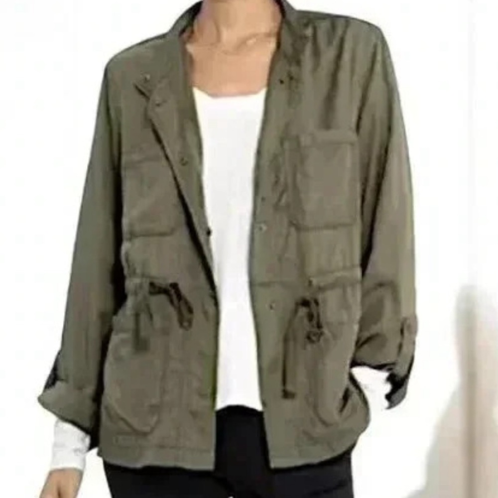 Eddie Bauer brown utility field jacket, size XS 100% cotton